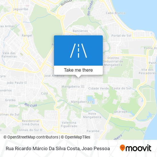 Mapa Rua Ricardo Márcio Da Silva Costa