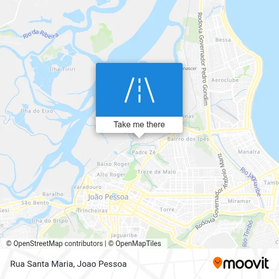 Rua Santa Maria map