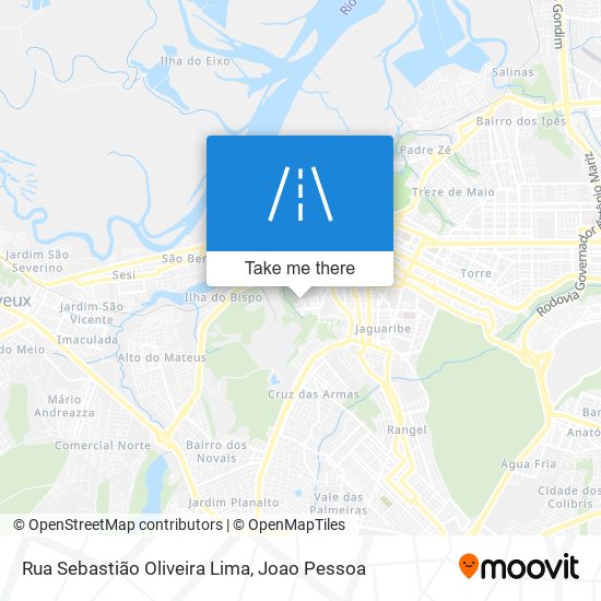 Mapa Rua Sebastião Oliveira Lima