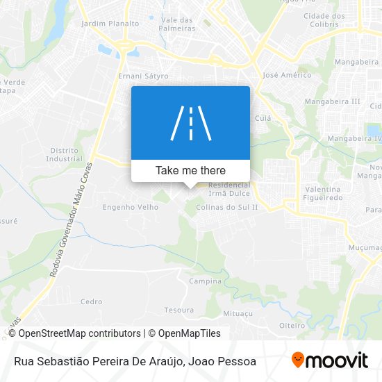 Rua Sebastião Pereira De Araújo map