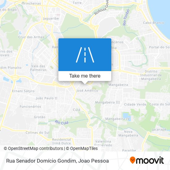 Mapa Rua Senador Domício Gondim