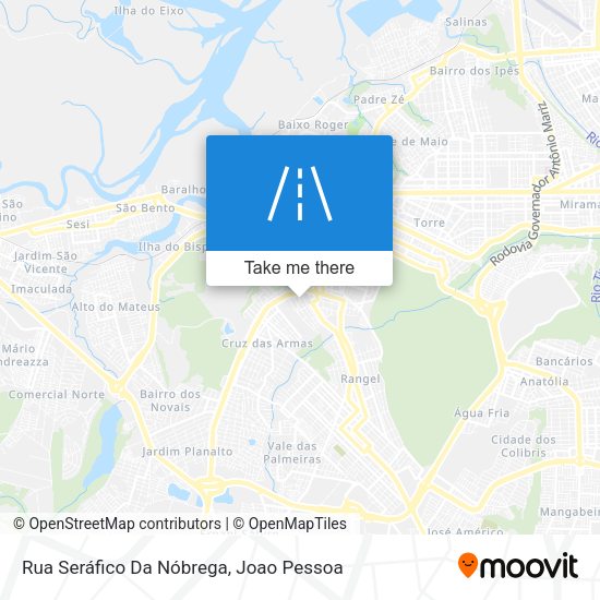 Rua Seráfico Da Nóbrega map