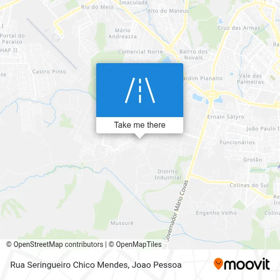Rua Seringueiro Chico Mendes map