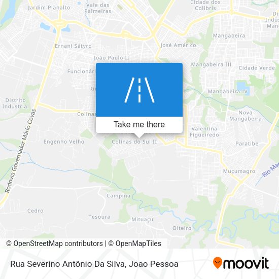 Rua Severino Antônio Da Silva map