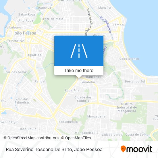 Rua Severino Toscano De Brito map