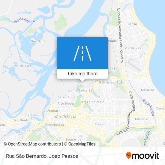 Rua São Bernardo map