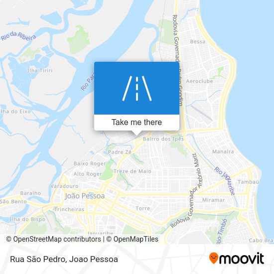 Rua São Pedro map