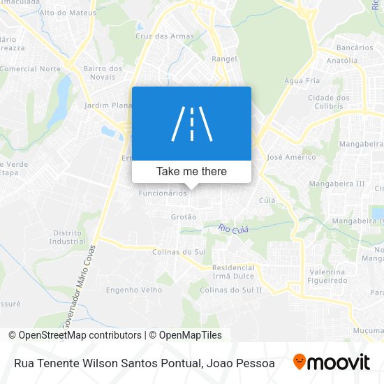 Rua Tenente Wilson Santos Pontual map