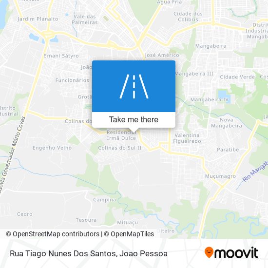 Rua Tiago Nunes Dos Santos map