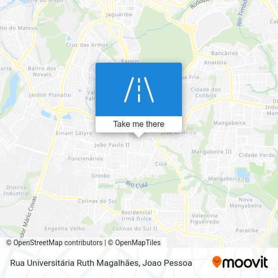 Rua Universitária Ruth Magalhães map