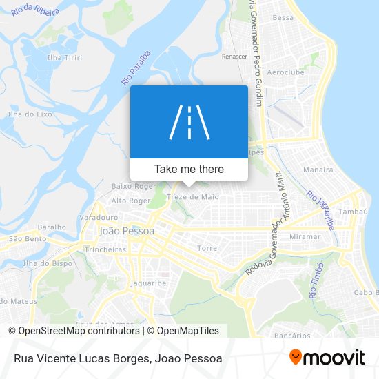 Rua Vicente Lucas Borges map