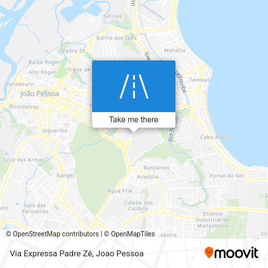 Via Expressa Padre Zé map