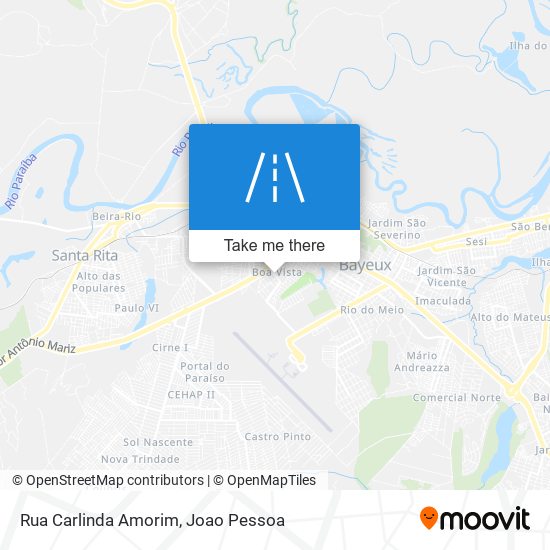 Rua Carlinda Amorim map
