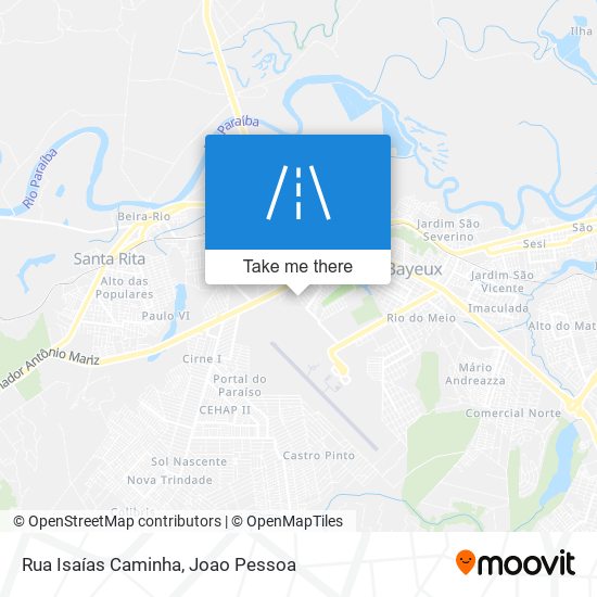 Mapa Rua Isaías Caminha