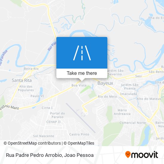 Rua Padre Pedro Arrobio map