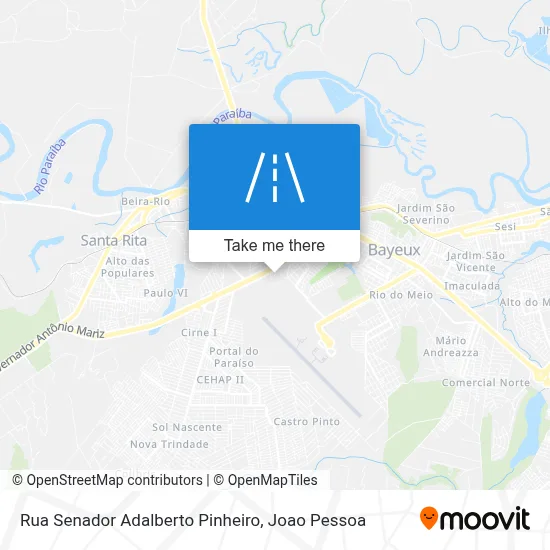Rua Senador Adalberto Pinheiro map