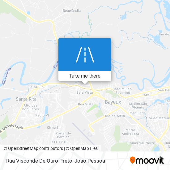 Rua Visconde De Ouro Preto map