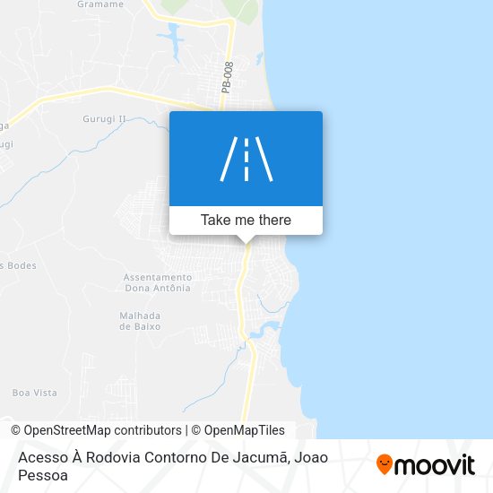 Acesso À Rodovia Contorno De Jacumã map