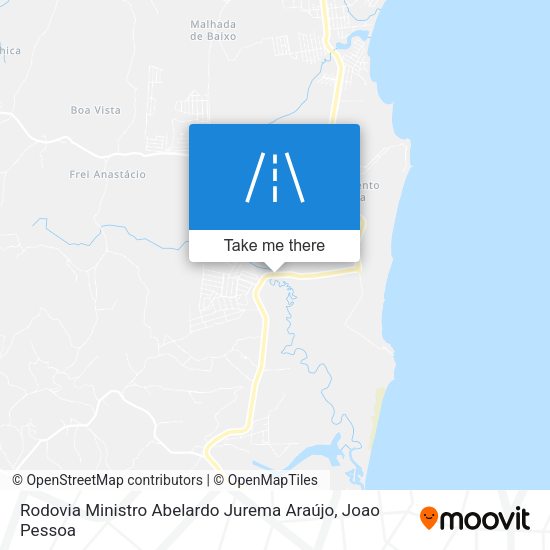 Rodovia Ministro Abelardo Jurema Araújo map