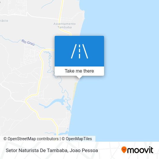 Setor Naturista De Tambaba map