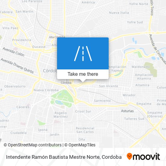 Mapa de Intendente Ramón Bautista Mestre Norte