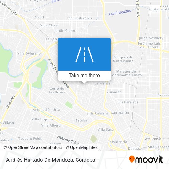Andrés Hurtado De Mendoza map