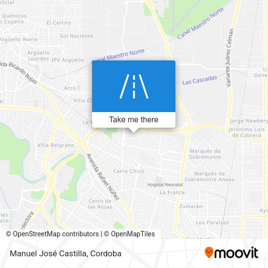 Manuel José Castilla map