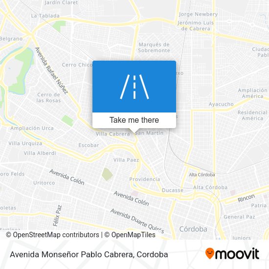 Mapa de Avenida Monseñor Pablo Cabrera
