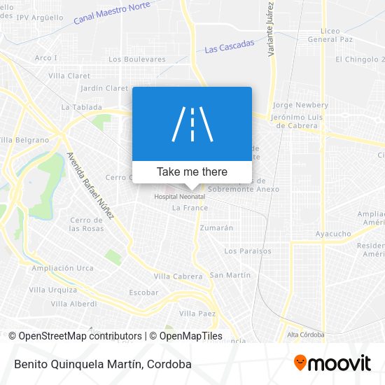 Mapa de Benito Quinquela Martín