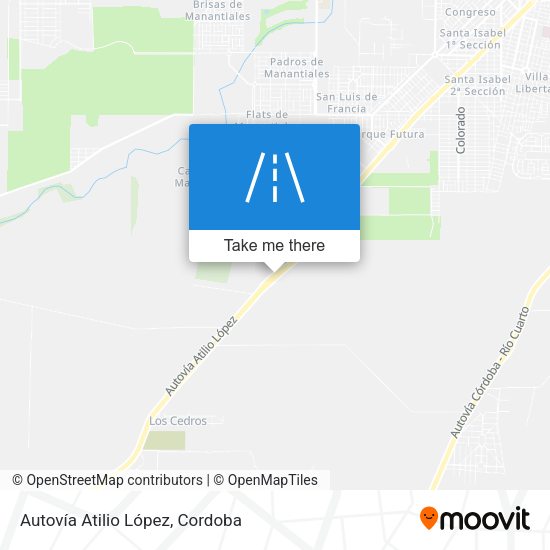 Mapa de Autovía Atilio López