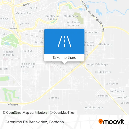 Geronimo De Benavidez map