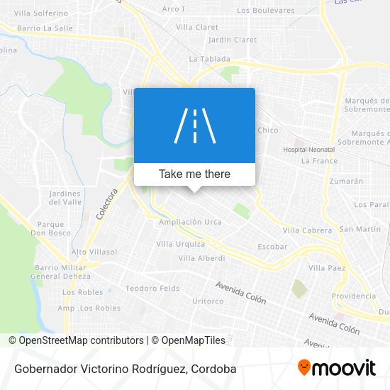 Gobernador Victorino Rodríguez map
