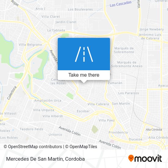 Mapa de Mercedes De San Martín