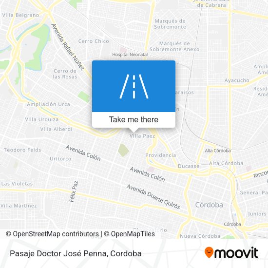 Mapa de Pasaje Doctor José Penna