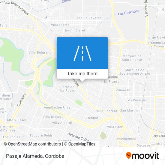 Mapa de Pasaje Alameda