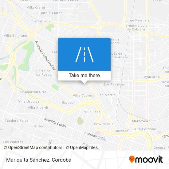 Mapa de Mariquita Sánchez