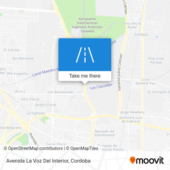 Avenida La Voz Del Interior map