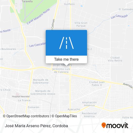 Mapa de José María Arseno Pérez