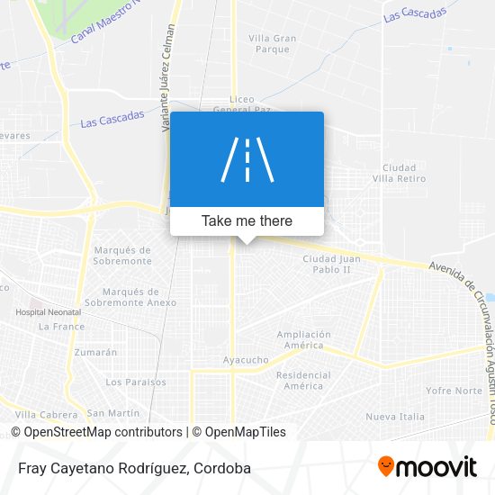 Mapa de Fray Cayetano Rodríguez