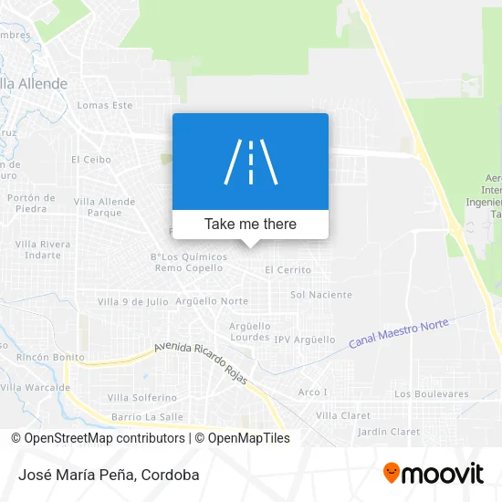 José María Peña map