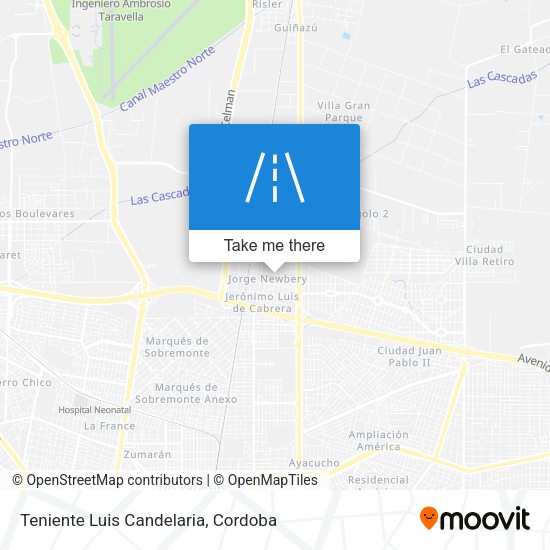Teniente Luis Candelaria map
