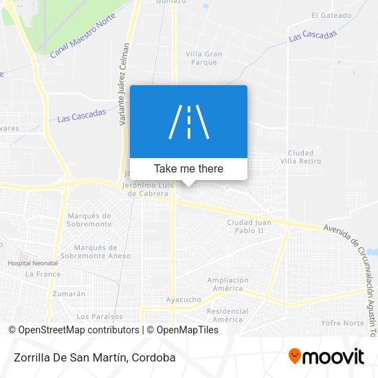 Mapa de Zorrilla De San Martín