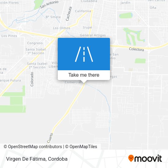 Mapa de Virgen De Fátima
