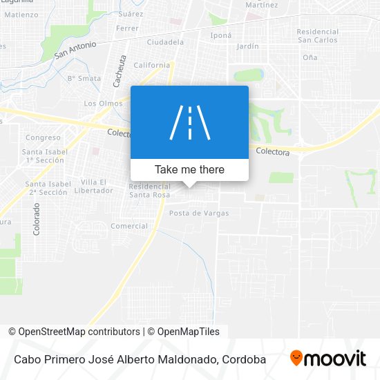 Mapa de Cabo Primero José Alberto Maldonado