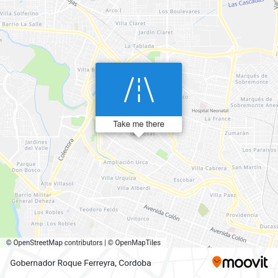 Gobernador Roque Ferreyra map