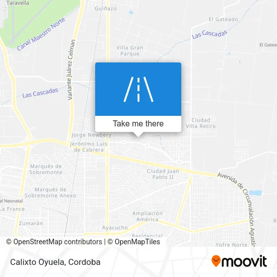 Calixto Oyuela map