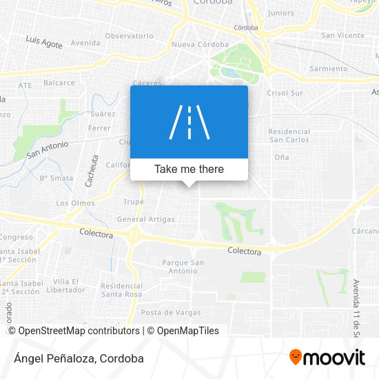 Ángel Peñaloza map