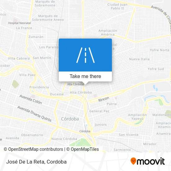 José De La Reta map