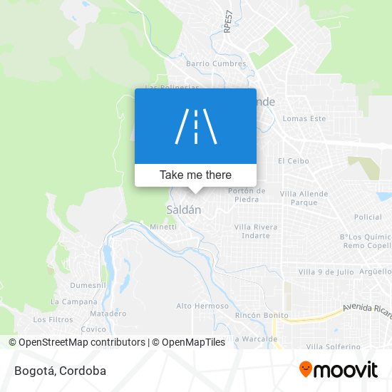 Bogotá map