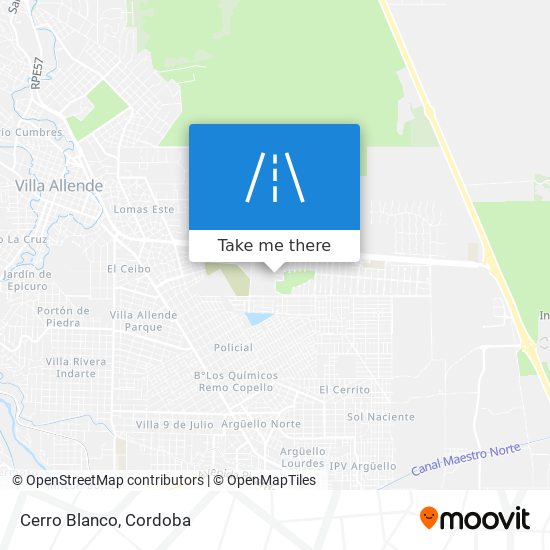 Mapa de Cerro Blanco